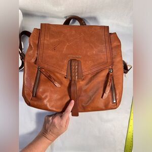 Cole Haan “Felicity” back pack purse bag - leather brown